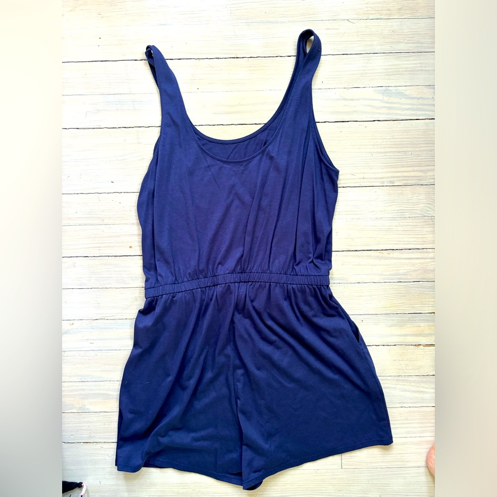 Navy Blue Stitch Fix Romper by Market & Spruce